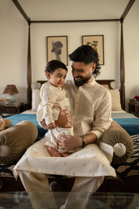 Chandani Ivory Kurta Pyjama set