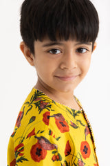 Chidiya Rani Badi Sayani Yellow Kurta and Pyjama set