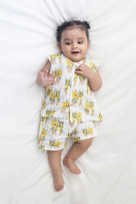 Saras ka Joda Vest and shorts set