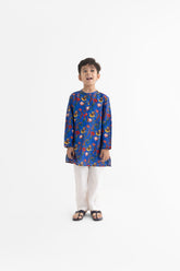 Chattur Tota Royal Blue Kurta and Pyjama set
