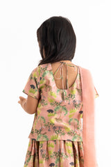 Blush Sunderban Lehenga, Choli And Dupatta Set