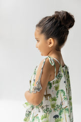 Ivory Sunderban Skirt And Top Set