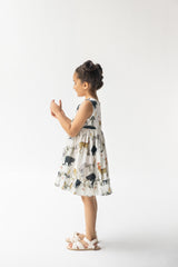 Ivory Chidiya Ghar Ki Sair Ruffle Short Dress