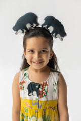 Multicolor Chidiya Ghar Ki Sair Multi Color Tier Dress