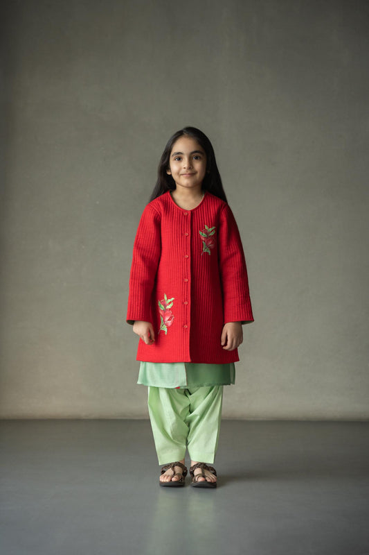 Anar quilted long jacket