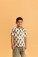 Ivory Kela Chor Langur Shirt