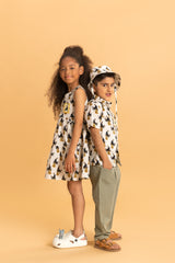 Ivory Kela Chor Langur Bucket Hat