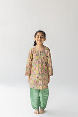 Blush And Mint Sunderban Salwar Kameez Set