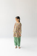 Blush And Mint Sunderban Salwar Kameez Set