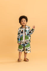 Ivory Kaziranga Shacket & Bermuda Shorts