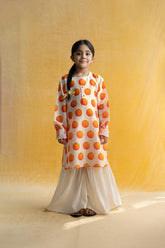 Motichoor laddoo printed kurta & sharara set
