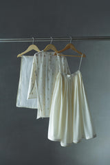 Chandani Ivory Kurta, lehenga and Dupatta set