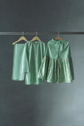 Chandani Mint Kurta, Sharara and Dupatta set