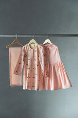 Pitonia Blush Kameez, Sharara and Dupatta set