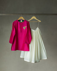 Fuschia Lehenga and kurta set