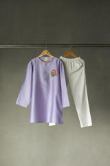 Lilac Kurta and Pyjama set
