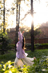 Lilac Kurta and Sharara Set