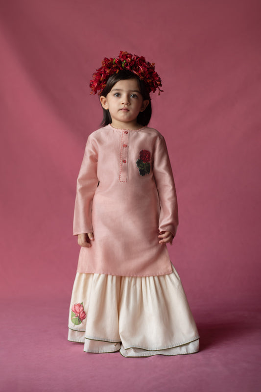 Gulab Sharara Set with dupatta