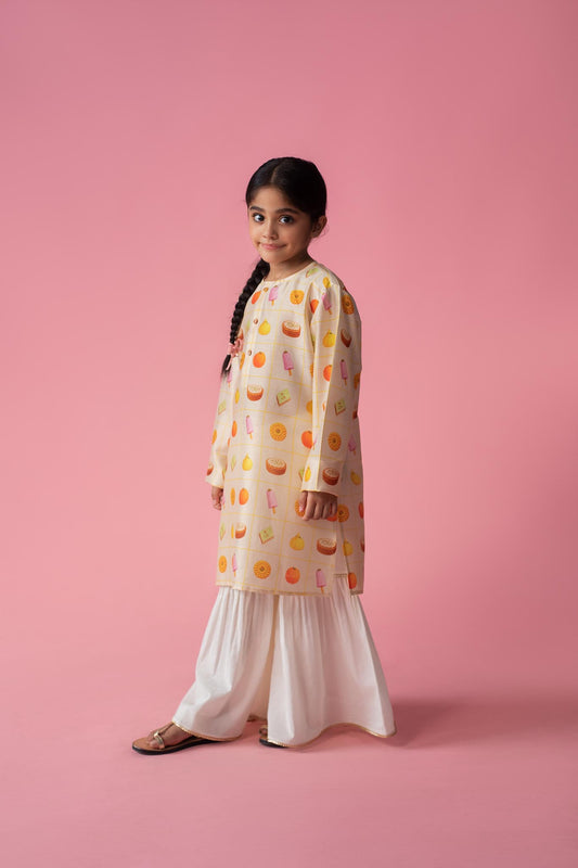 Mithai box kurta Sharara set