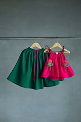 Chooi-mooi tie-up top and skirt