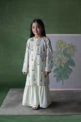 Pitonia Ivory Kameez and Sharara set