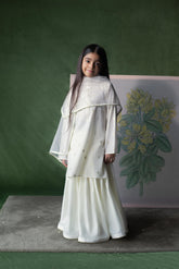 Chandani Ivory Kurta, lehenga and Dupatta set