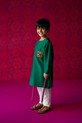 Abhla Emerald Green Kurta Pajama (limited edition)