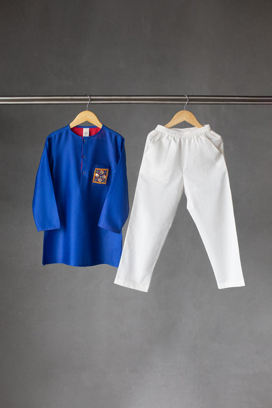 Abhla Royal Blue Kurta Pajama (limited edition)