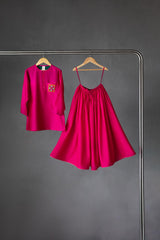 Abhla Fuchsia Kurta Lehenga Set (limited edition)