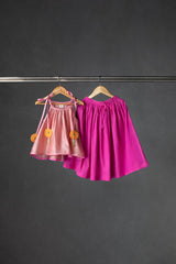 Imarti Tie-Up Top & Skirt Set