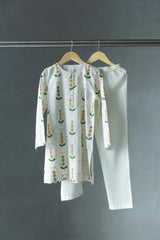 Pitonia Ivory Kurta Pyjama set