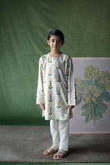 Pitonia Ivory Kurta Pyjama set