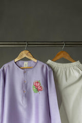 Lilac Kurta and Pyjama set