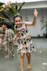 Ivory Chidiya Ghar Ki Sair Ruffle Short Dress