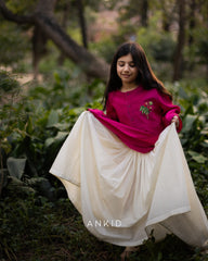 Fuschia Lehenga and kurta set