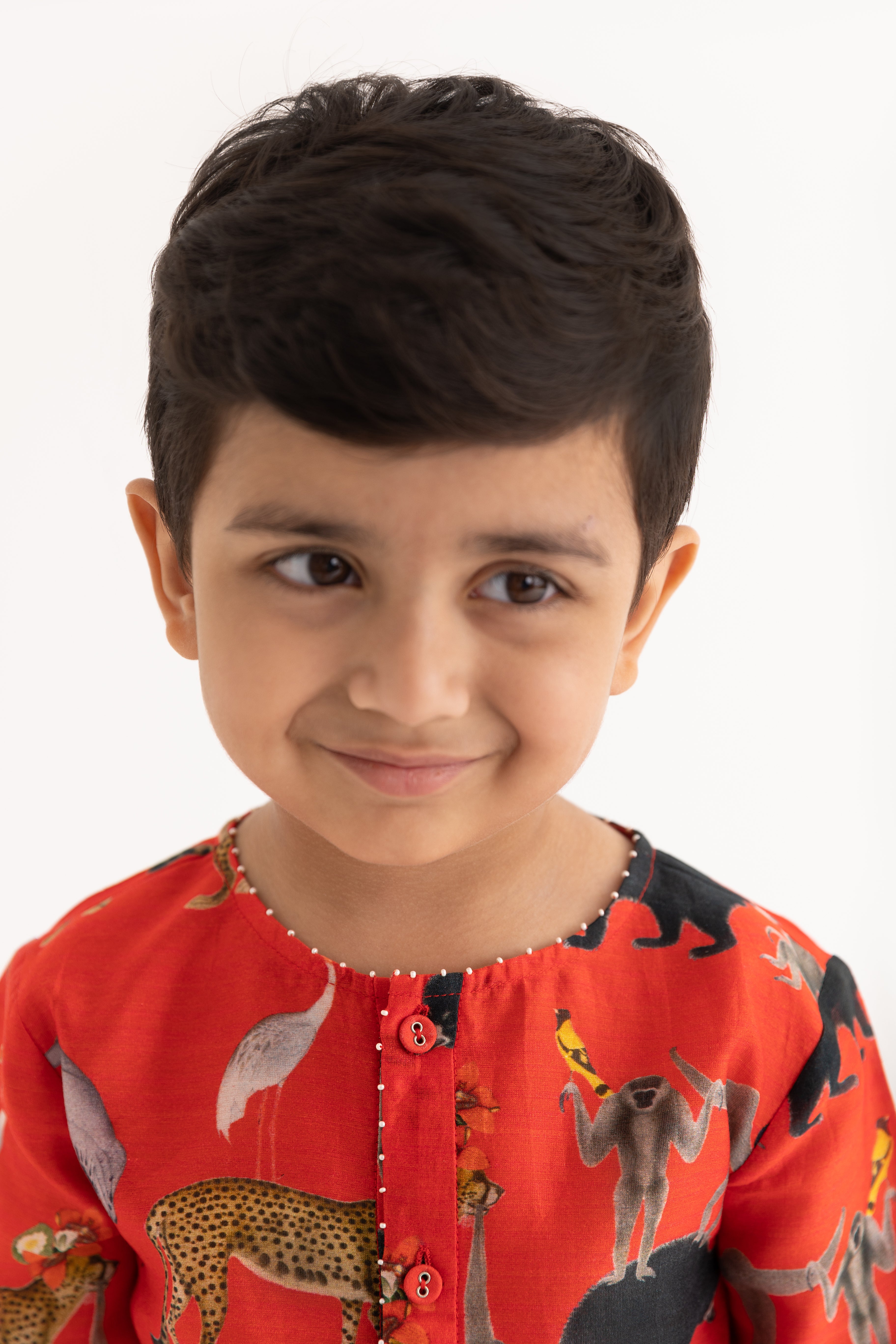 Chidiya ghar ki sair  Red Kurta and Pyjama set