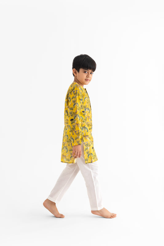 Sunderban Mustard Kurta and Pyjama set