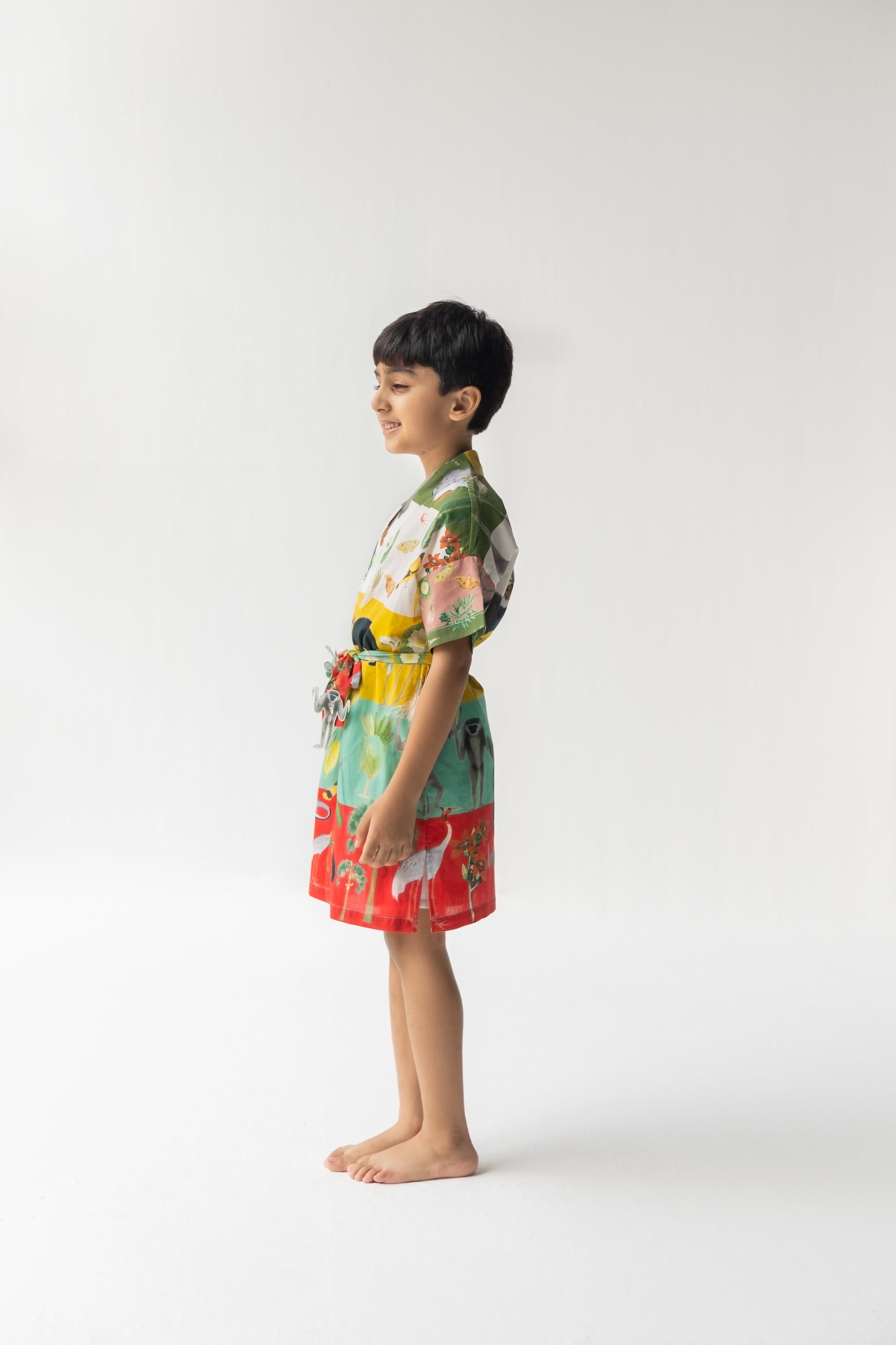 Multi Color Chidiya Ghar Ki Sair  Robe