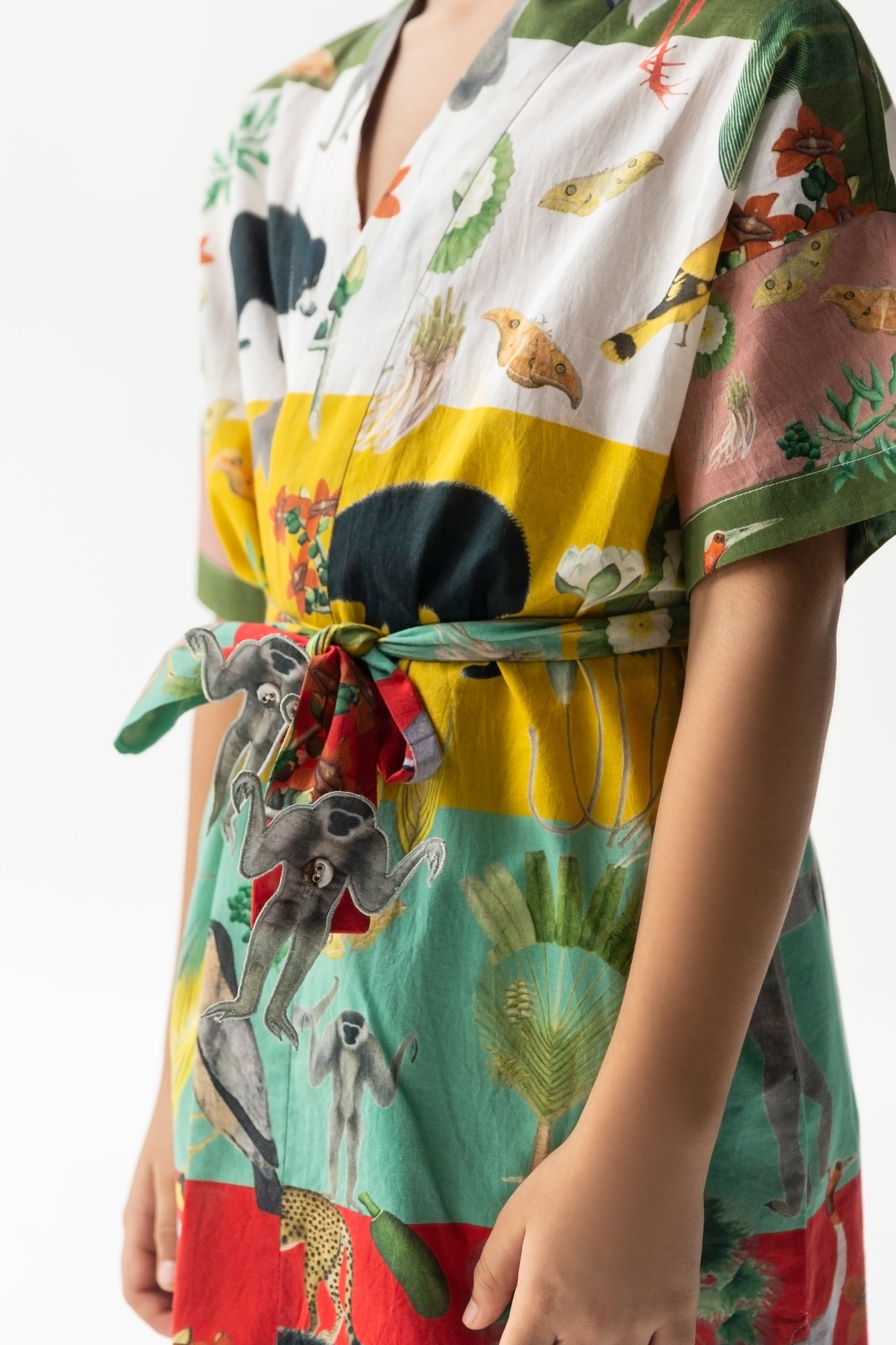 Multi Color Chidiya Ghar Ki Sair  Robe