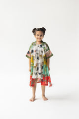 Multi Color Chidiya Ghar Ki Sair  Robe