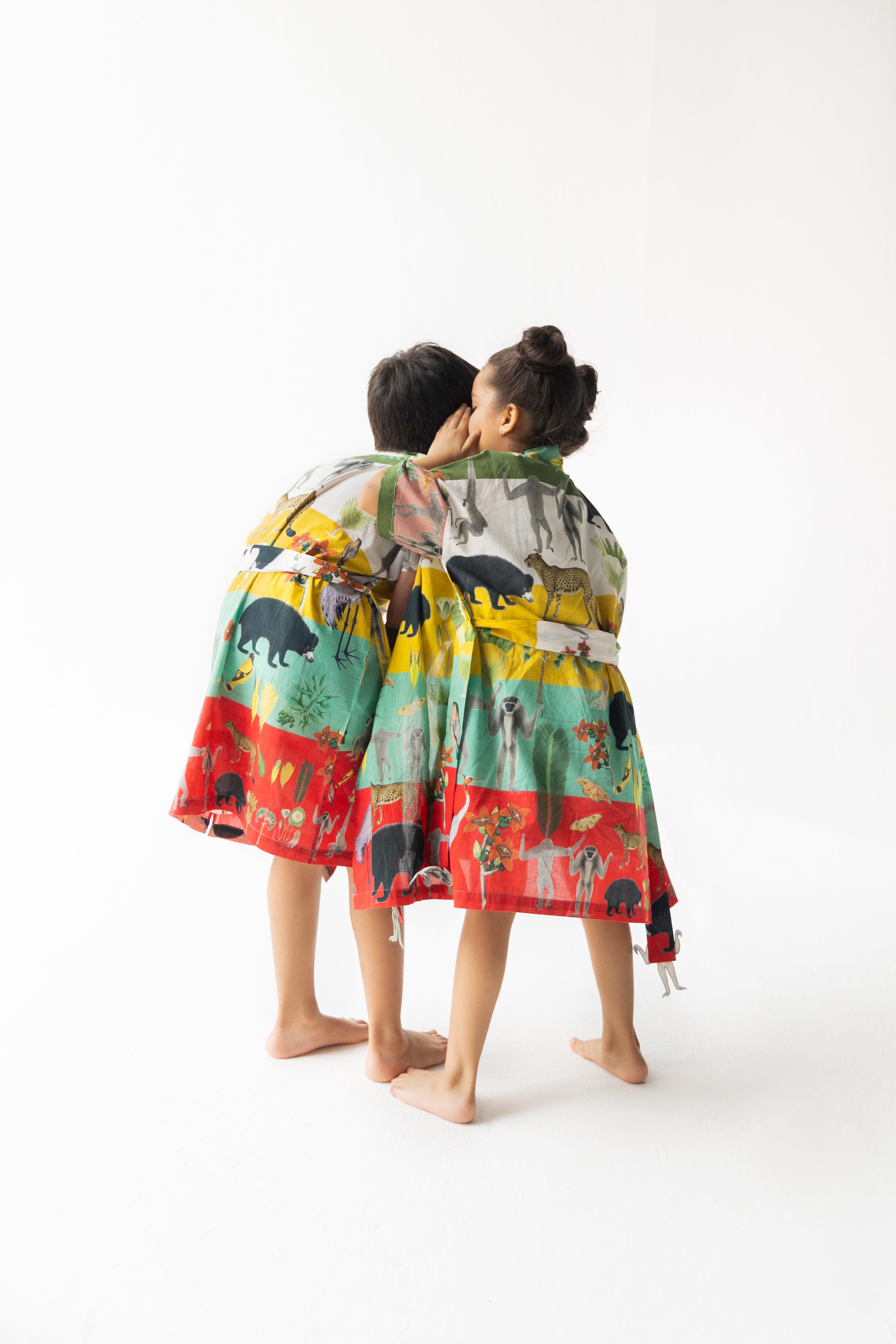 Multi Color Chidiya Ghar Ki Sair  Robe