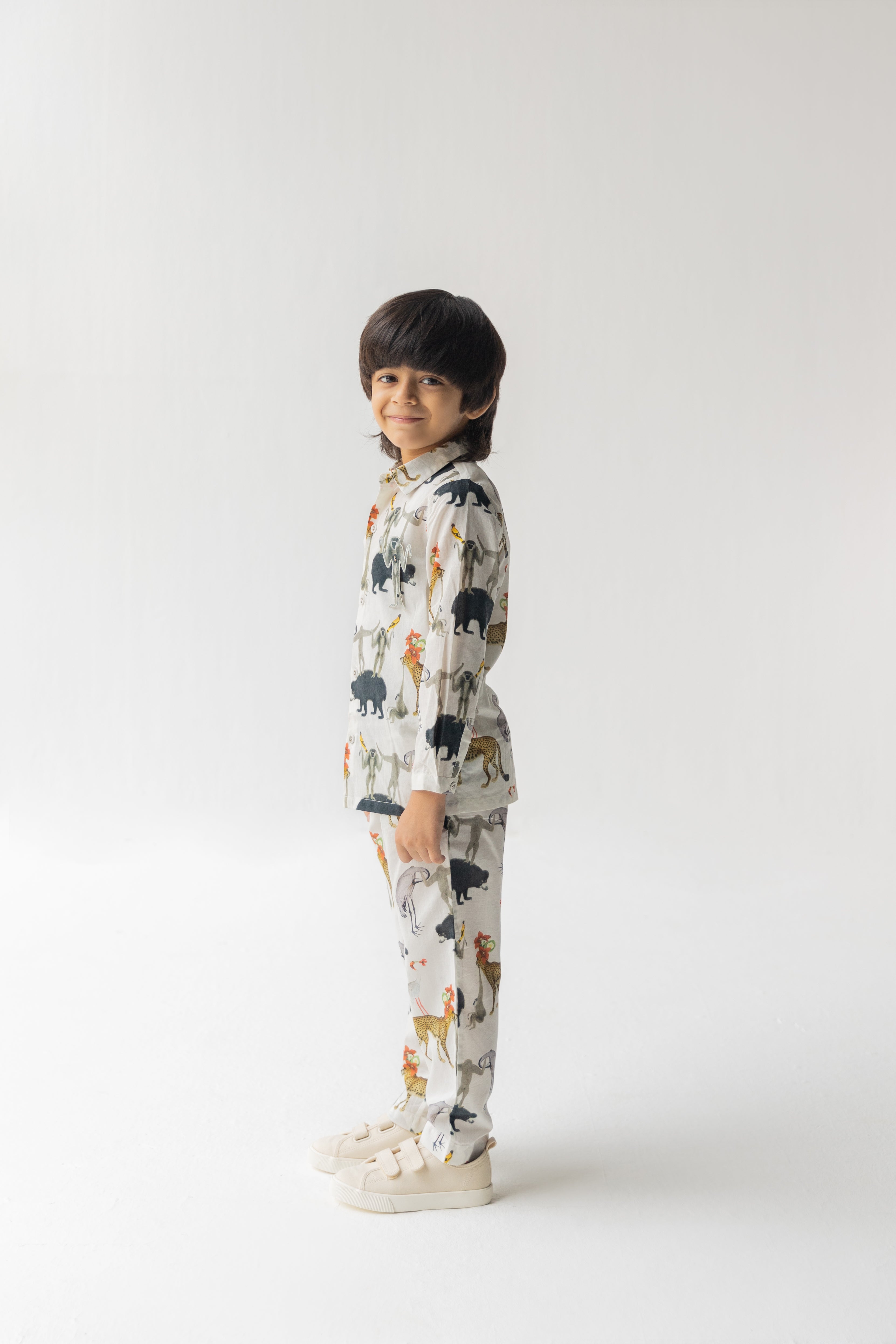 Ivory Chidiya Ghar Ki Sair Shirt And Pant Set