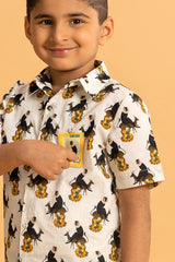 Ivory Kela Chor Langur Shirt