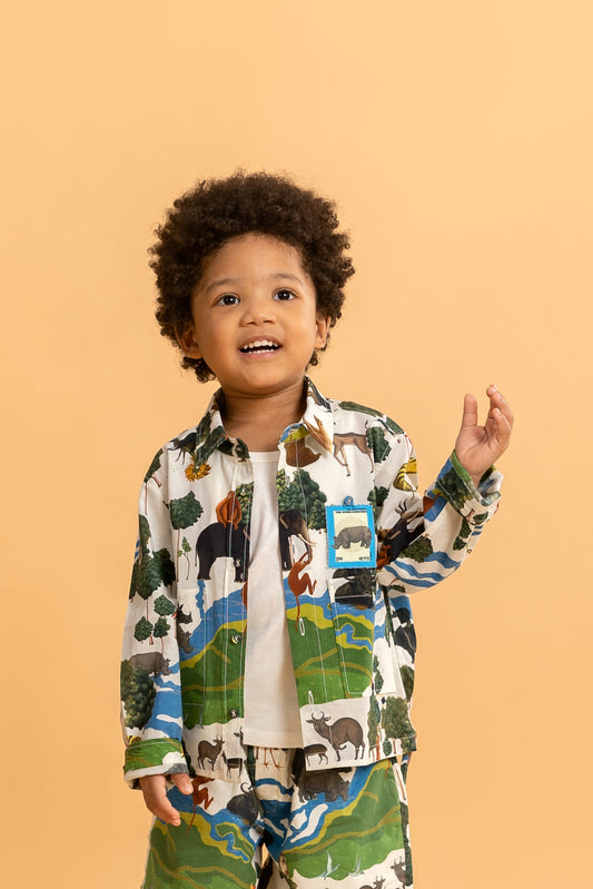 Ivory Kaziranga Shacket