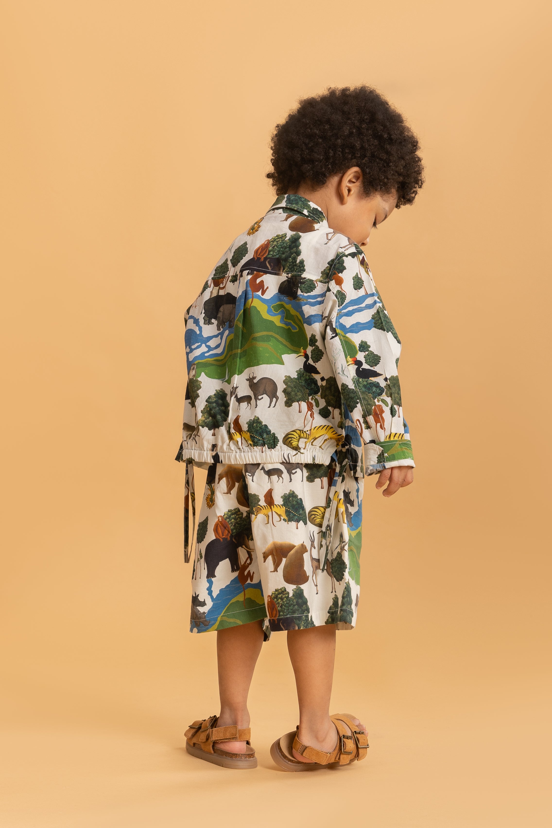Ivory Kaziranga Shacket & Bermuda Shorts