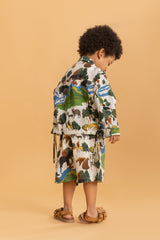 Ivory Kaziranga Shacket & Bermuda Shorts
