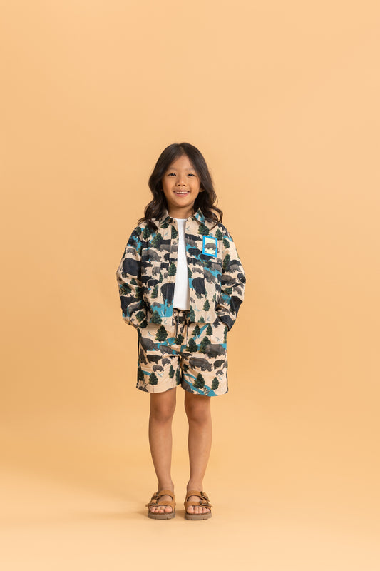 Latte Genda Shacket & Bermuda Shorts