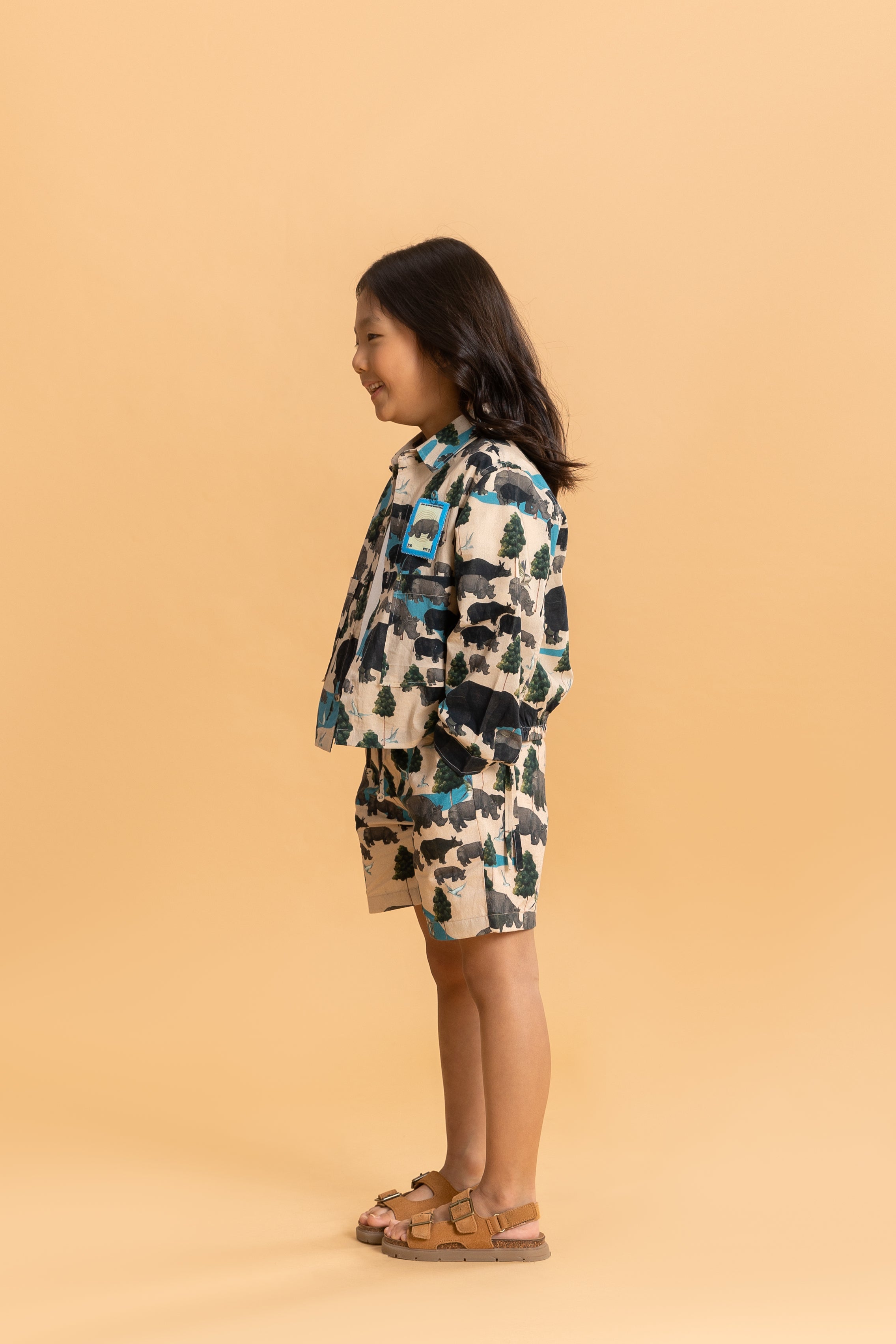 Latte Genda Shacket & Bermuda Shorts