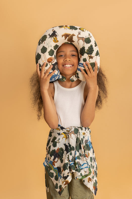 Ivory Kaziranga Neck Pillow & Eyemask