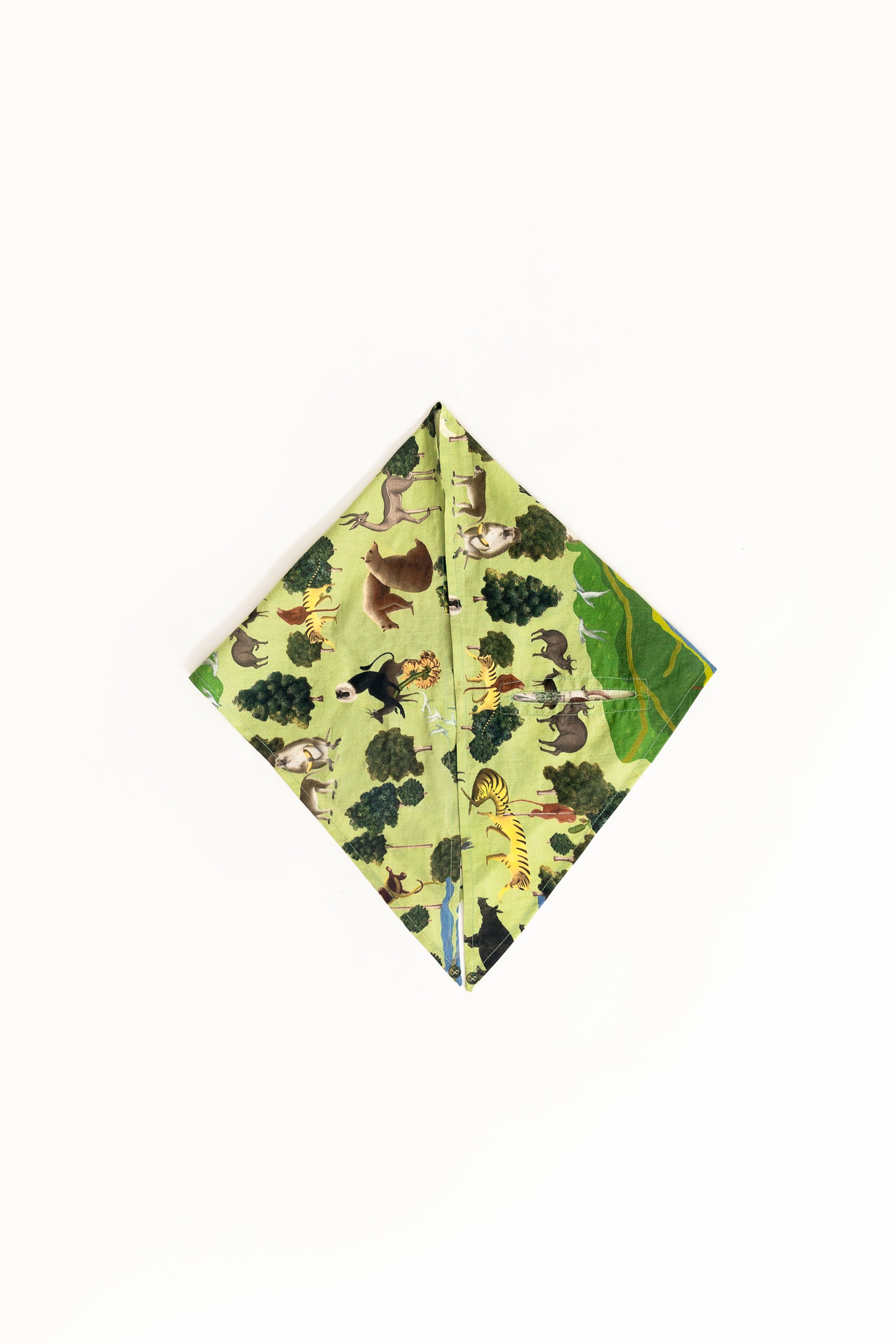 Sage Green Kaziranga National Park Neckerchief